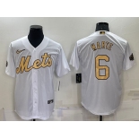 Men's New York Mets #6 Starling Marte White 2022 All Star Stitched Cool Base Nike Jersey