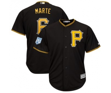 Men's Pittsburgh Pirates 6 Starling Marte Majestic Black 2019 Spring Training Cool Base Player Jersey