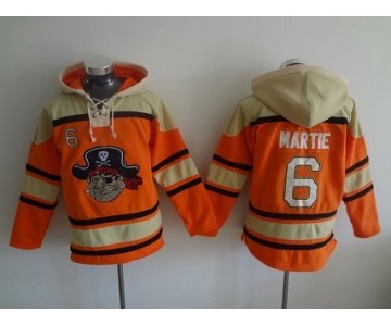 Men's Pittsburgh Pirates #6 Starling Marte Orange MLB Baseball Hoodie