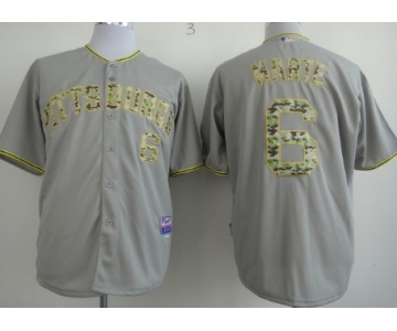 Pittsburgh Pirates #6 Starling Marte Gray With Camo Jersey