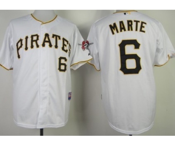 Pittsburgh Pirates #6 Starling Marte White Jersey
