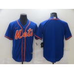 Men New York Mets Blank Blue Game Nike MLB Jerseys