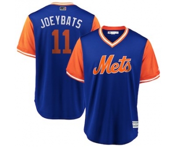 Men's New York Mets 11 Jose Bautista JoeyBats Royal 2018 Players' Weekend Cool Base Jersey