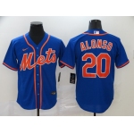 Men's New York Mets #20 Pete Alonso Blue Stitched MLB Cool Base Nike Jersey