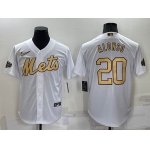 Men's New York Mets #20 Pete Alonso White 2022 All Star Stitched Cool Base Nike Jersey