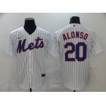 Men's New York Mets #20 Pete Alonso White Stitched MLB Cool Base Nike Jersey