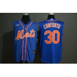 Men's New York Mets #30 Michael Conforto Blue 2020 Cool and Refreshing Sleeveless Fan Stitched MLB Nike Jersey