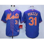 Men's New York Mets #31 Mike Piazza Blue Cool Base Jersey