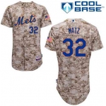Men's New York Mets #32 Steven Matz 2014 Camo Jersey