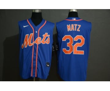 Men's New York Mets #32 Steven Matz Blue 2020 Cool and Refreshing Sleeveless Fan Stitched MLB Nike Jersey