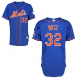 Men's New York Mets #32 Steven Matz Blue With Orange Jersey W2015 Mr. Met Patch