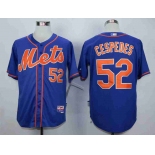 Men's New York Mets #52 Yoenis Cespedes Blue Cool Base Jersey