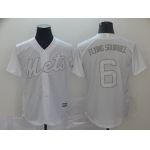 Men's New York Mets #6 Jeff McNeil Flying Squirrel White Cool Base Stitched Baseball Jersey