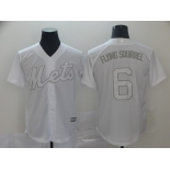 Men's New York Mets #6 Jeff McNeil Flying Squirrel White Cool Base Stitched Baseball Jersey