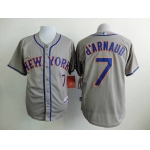 Men's New York Mets #7 Travis D'Arnaud Gray With Gray Jersey