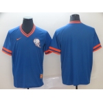 Men's New York Mets Blank Blue Throwback Jersey