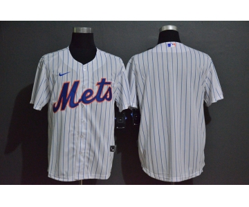 Men's New York Mets Blank White Stitched MLB Cool Base Nike Jersey