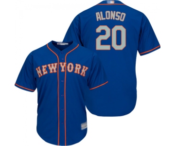 Mets #20 Pete Alonso Blue New Cool Base Alternate Home Stitched Baseball Jersey