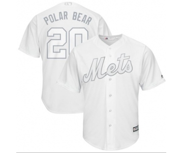 Mets #20 Pete Alonso White Polar Bear Players Weekend Cool Base Stitched Baseball Jersey