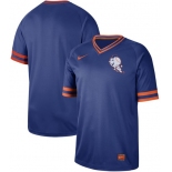 Mets Blank Royal Authentic Cooperstown Collection Stitched Baseball Jersey