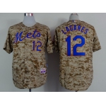 New York Mets #12 Juan Lagares 2014 Camo Jersey