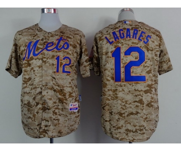 New York Mets #12 Juan Lagares 2014 Camo Jersey