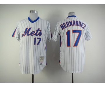 New York Mets #17 Keith Hernandez 1986 White Throwback Jersey
