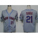 New York Mets #21 Lucas Duda Gray Jersey