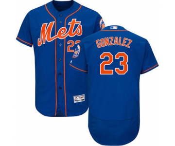New York Mets #23 Adrian Gonzalez Blue Flexbase Authentic Collection Stitched MLB Jersey