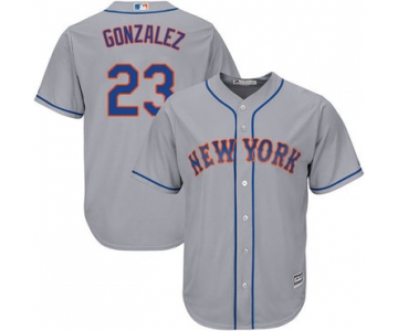 New York Mets #23 Adrian Gonzalez Grey New Cool Base Stitched MLB Jersey