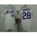 New York Mets #28 Daniel Murphy Cream Jersey