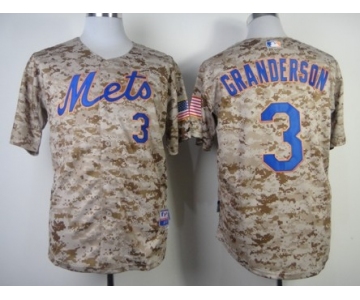 New York Mets #3 Curtis Granderson 2014 Camo Jersey