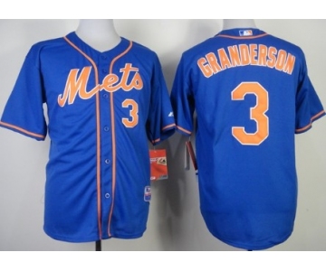 New York Mets #3 Curtis Granderson Blue Jersey