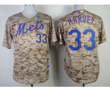 New York Mets #33 Matt Harvey 2014 Camo Jersey