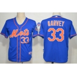 New York Mets #33 Matt Harvey Blue Jersey