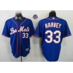 New York Mets #33 Matt Harvey Los Blue Jersey