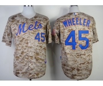 New York Mets #45 Zack Wheeler 2014 Camo Jersey