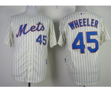 New York Mets #45 Zack Wheeler Cream Jersey