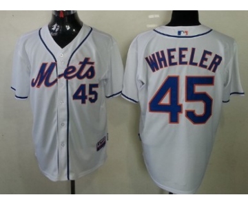 New York Mets #45 Zack Wheeler White Jersey