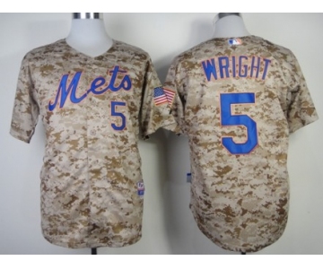 New York Mets #5 David Wright 2014 Camo Jersey