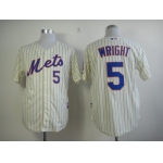 New York Mets #5 David Wright Cream Jersey