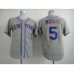 New York Mets #5 David Wright Gray Jersey