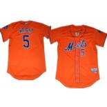 New York Mets #5 David Wright Orange Jersey