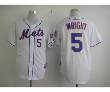 New York Mets #5 David Wright White Jersey
