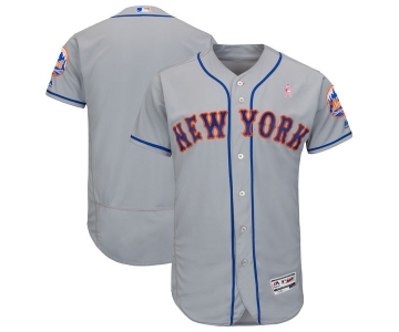New York Mets Blank Gray 2018 Mother's Day Flexbase Jersey
