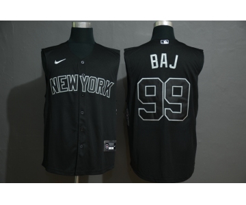 Men's New York Yankees #99 Aaron Judge Black 2020 Cool and Refreshing Sleeveless Fan Stitched MLB Nike Jersey