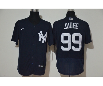 Men's New York Yankees #99 Aaron Judge Black Stitched MLB Flex Base Nike Jersey