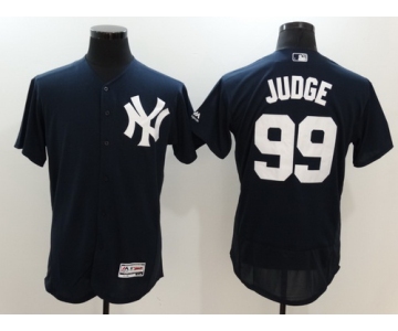 Men's New York Yankees #99 Aaron Judge Navy Blue Alternate Stitched MLB Majestic Cool Base Jersey