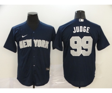 Men's New York Yankees #99 Aaron Judge Navy Blue Stitched MLB Cool Base Nike Jersey