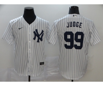 Men's New York Yankees #99 Aaron Judge White Home Stitched MLB Cool Base Nike Jersey